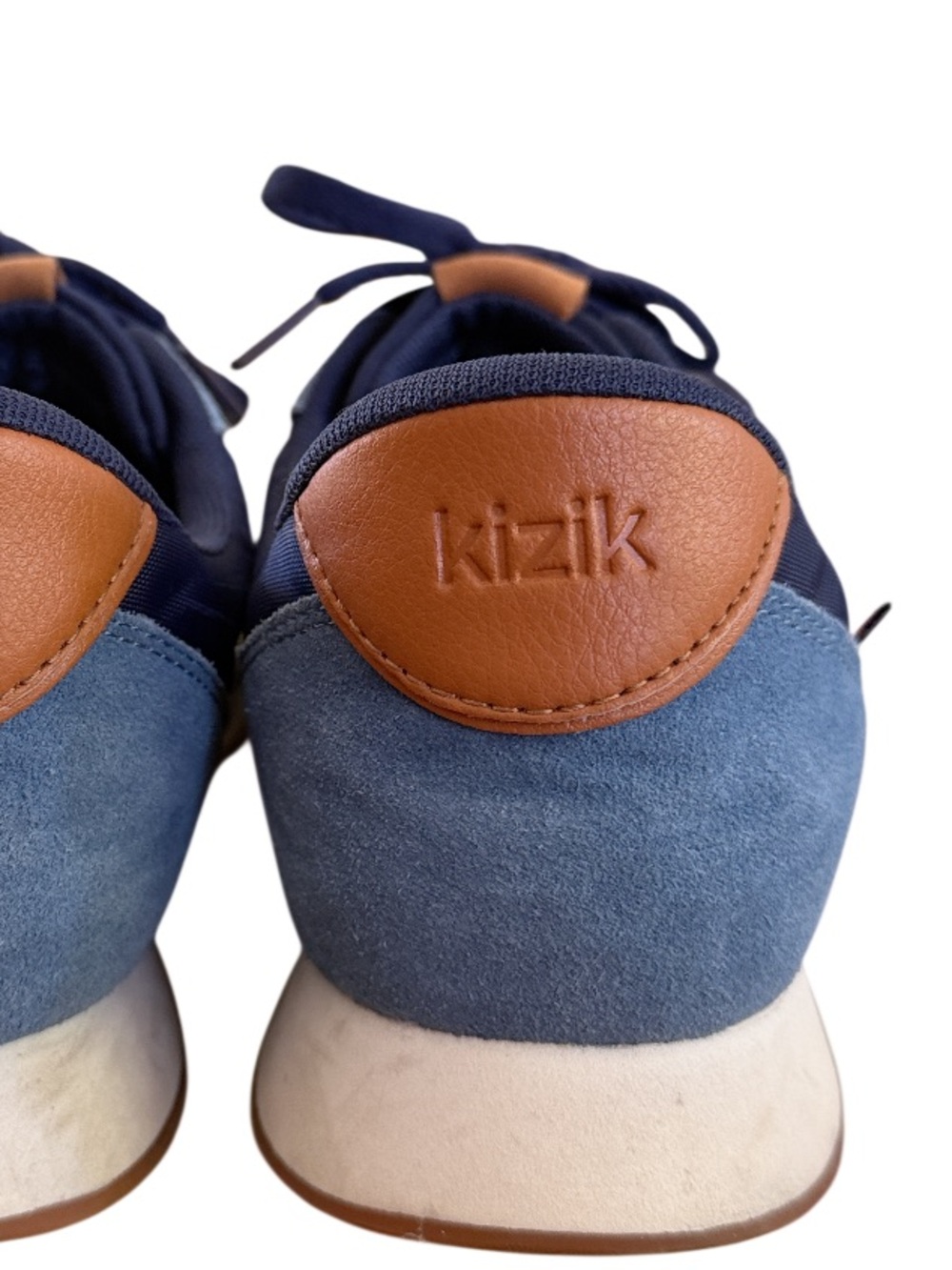 KIZIK- BLUE & CREAM retro tennis shoes - Picture 4 of 8